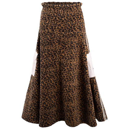 Eivy Valley Sherpa Skirt Leopard Damen Fleece Rock