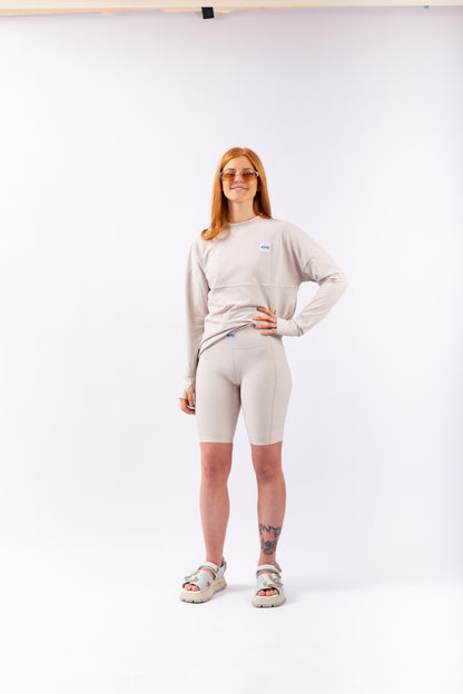 Eivy Venture Rib Top Faded Cloud langärmliges Funktionsshirt