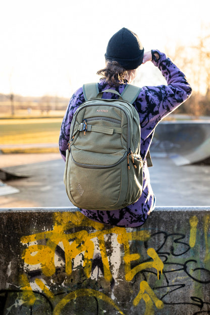 Nitro Future Hero 37L Schul-/Alltagsrucksack 2027 – Magic Moss