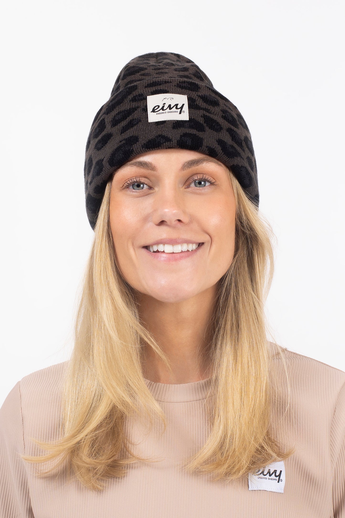 Eivy Watcher Beanie Damen Mütze / Wintermütze Farbe: Black Leopard