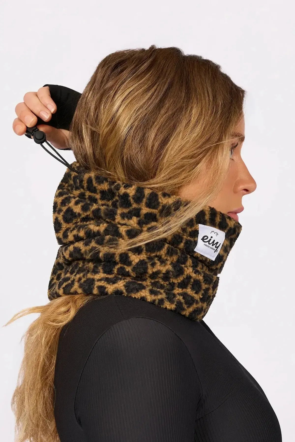 Eivy Beanie Sherpa Neckwarmer Damen-Halswärmer 2027 – Leopard