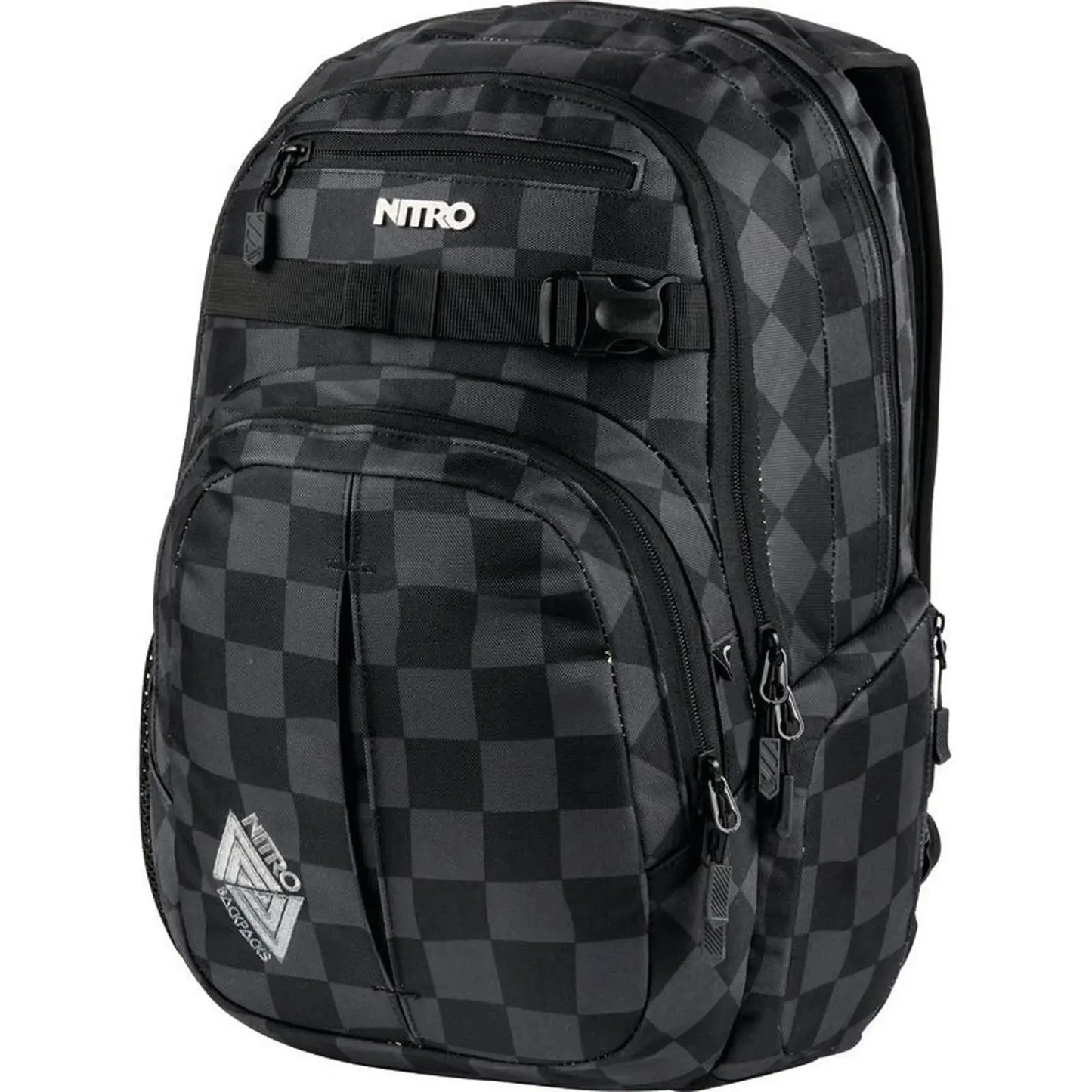 Nitro Chase 35L Rucksack mit 17 Zoll Laptopfach – Black Checker