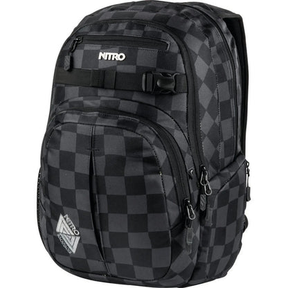 Nitro Chase 35L Rucksack mit 17 Zoll Laptopfach – Black Checker