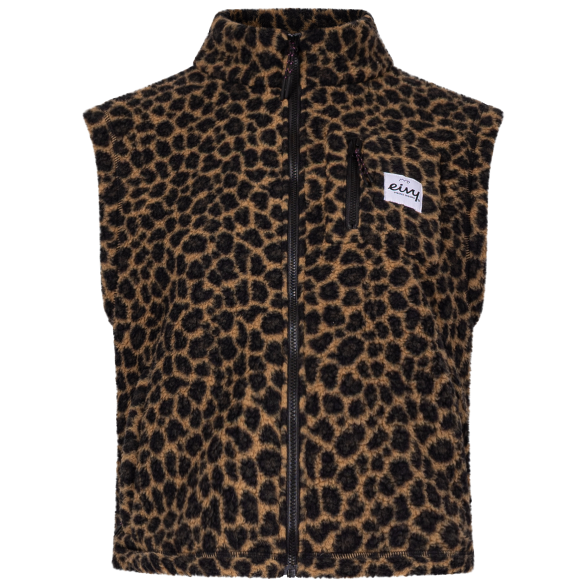 Eivy Boxy Sherpa Vest 2027 – Leopard