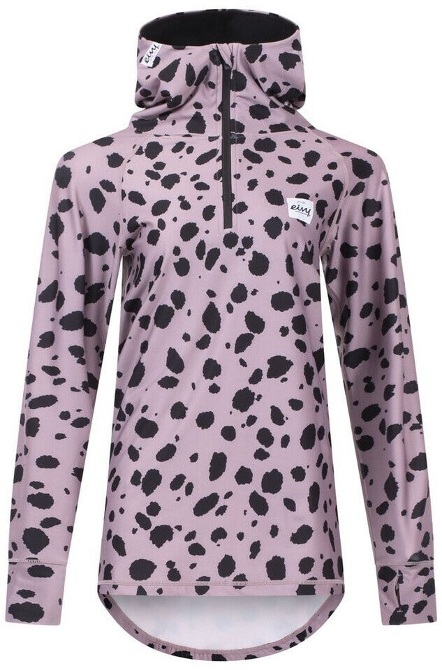 Eivy Damen Icecold Ziphood Top – Woodrose Cheetah