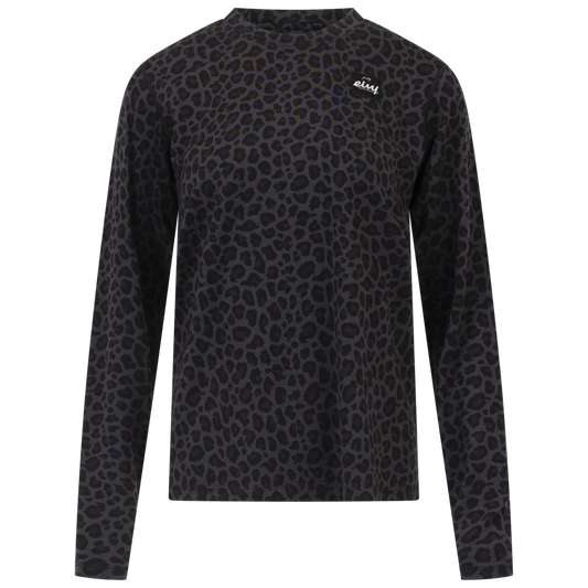 Eivy Loose Fit Merino Wool Top – Black Leopard | 2026/27