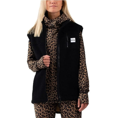Eivy Lumberjackie Sherpa Vest Black Fleeceweste weiches Sherpa-Vlies-Nitrobags-Shop