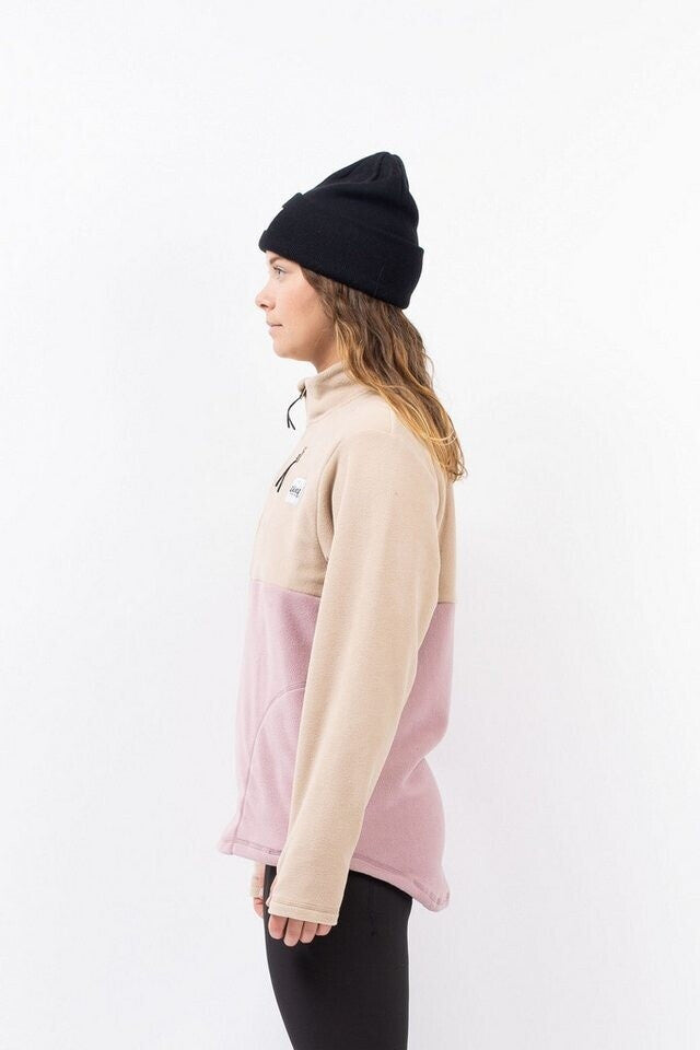 Eivy TECHLIGHT HALFZIP Fleece Sand Faded Woodrose Fleecepullover