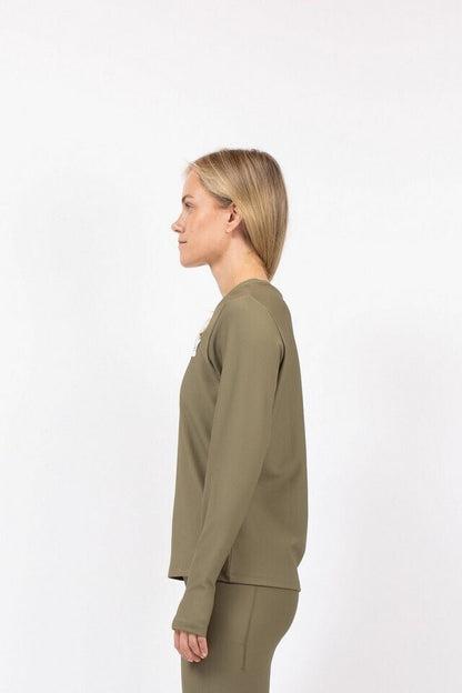 Eivy VERSA LOOSE FIT RIB TO Olive hochwertigen Damen-Baselayer