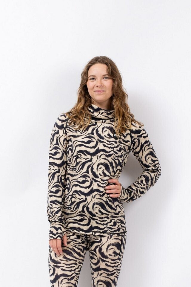Eivy Damen Icecold Wool Top – Animal Swirl