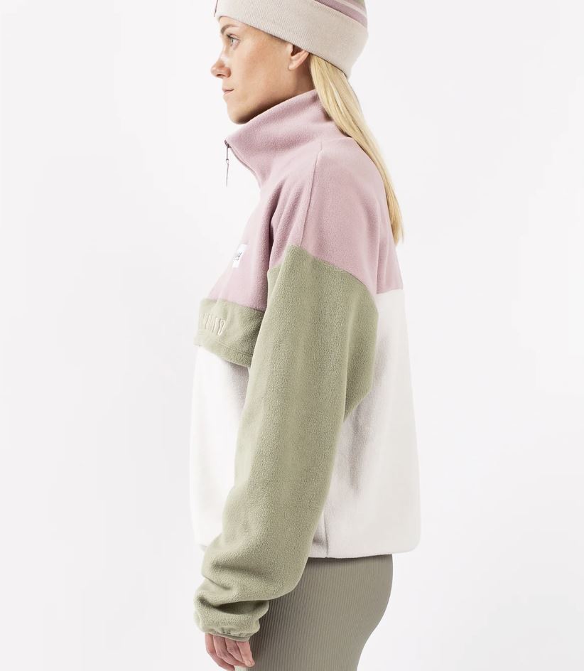Eivy Ball Fleece Faded Blocks Damen Fleece Sweater Pulli
