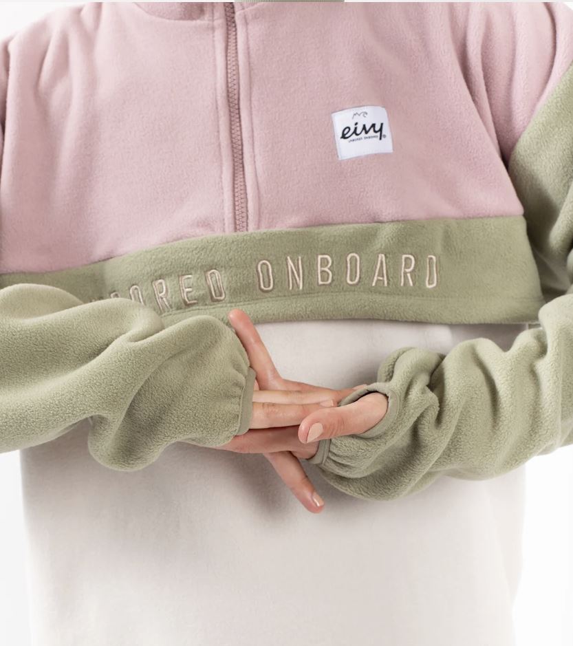 Eivy Ball Fleece Faded Blocks Damen Fleece Sweater Pulli