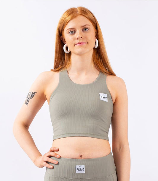 Eivy Cover Up Rib Top Faded Oak