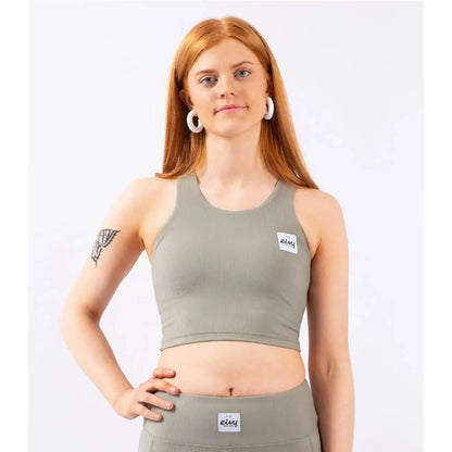 Eivy Cover Up Rib Top Faded Oak