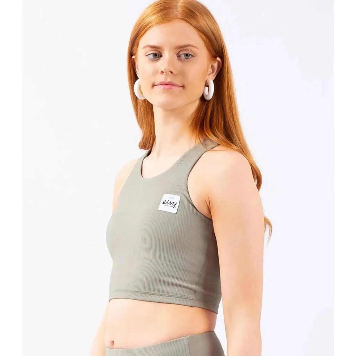 Eivy Cover Up Rib Top Faded Oak