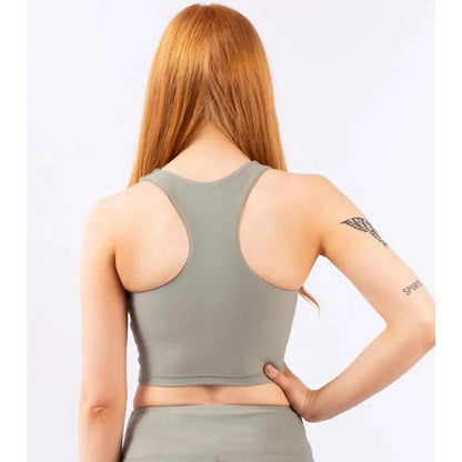 Eivy Cover Up Rib Top Faded Oak