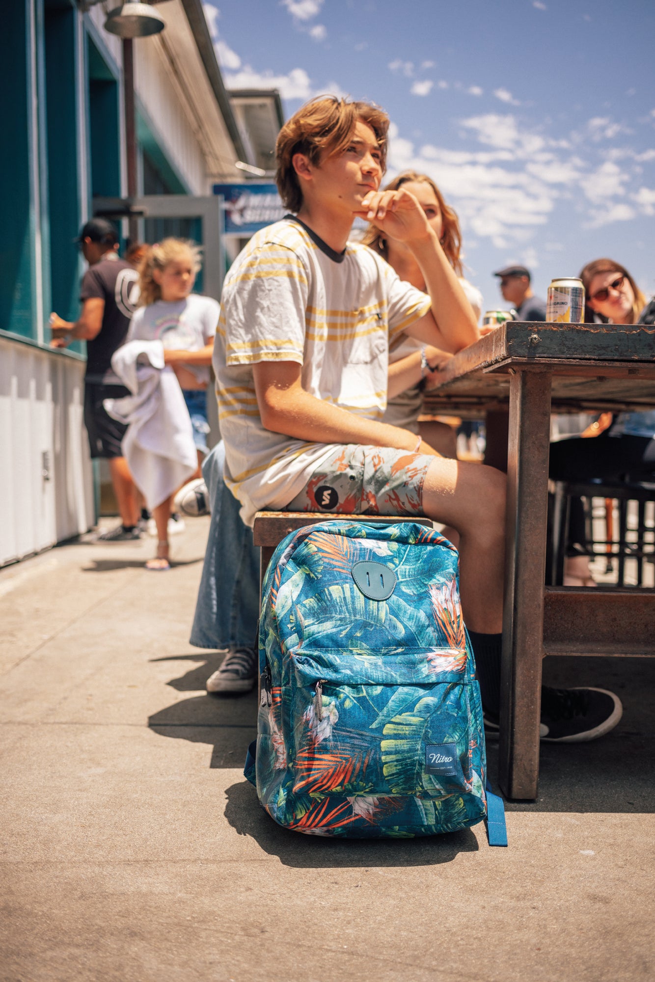 Nitro Urban Plus 28L Rucksack mit 15 Zoll Laptopfach Tropical