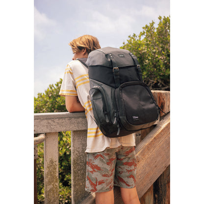 Nitro Weekender 42L Rucksack mit 17 Zoll Laptopfach Tough Black
