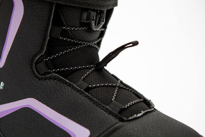Nitro Droid QLS BLK-PURPLE-WHITE Snowboardboot Kinder