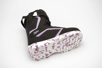 Nitro Droid QLS BLK-PURPLE-WHITE Snowboardboot Kinder