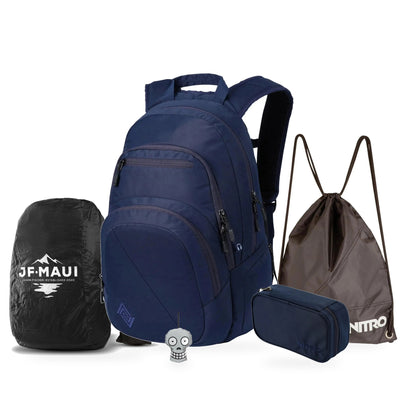 Nitro Complete School Set PLUS Stash 29 Night Sky – 5-teilig – alle Setbestandteile gemeinsam
