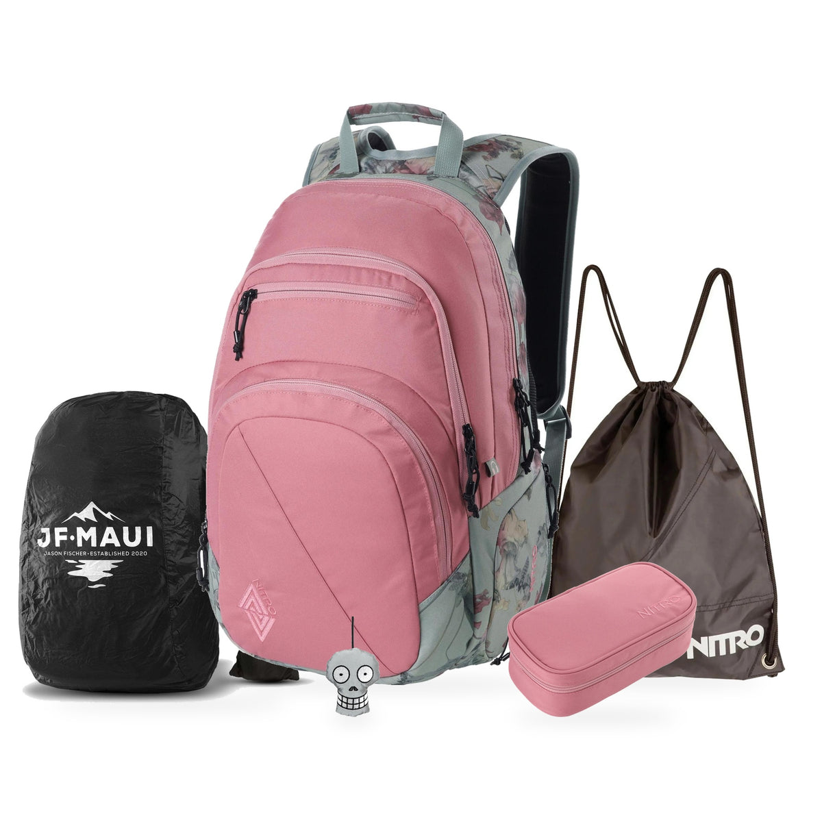 Nitro Complete School Set PLUS Stash 29 Woodrose – 5-teilig – alle Setbestandteile gemeinsam