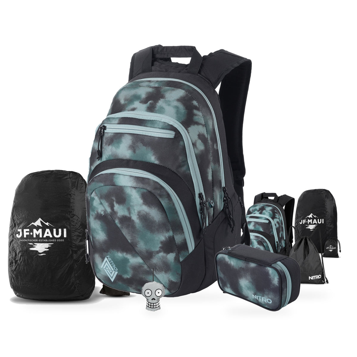 Nitro Complete School Set PLUS Stash 29 Reef Break – 5-teilig – alle Setbestandteile gemeinsam