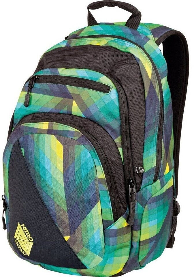 Nitro Stash 29L Rucksack mit 15 Zoll Laptoptasche GEO GREEN