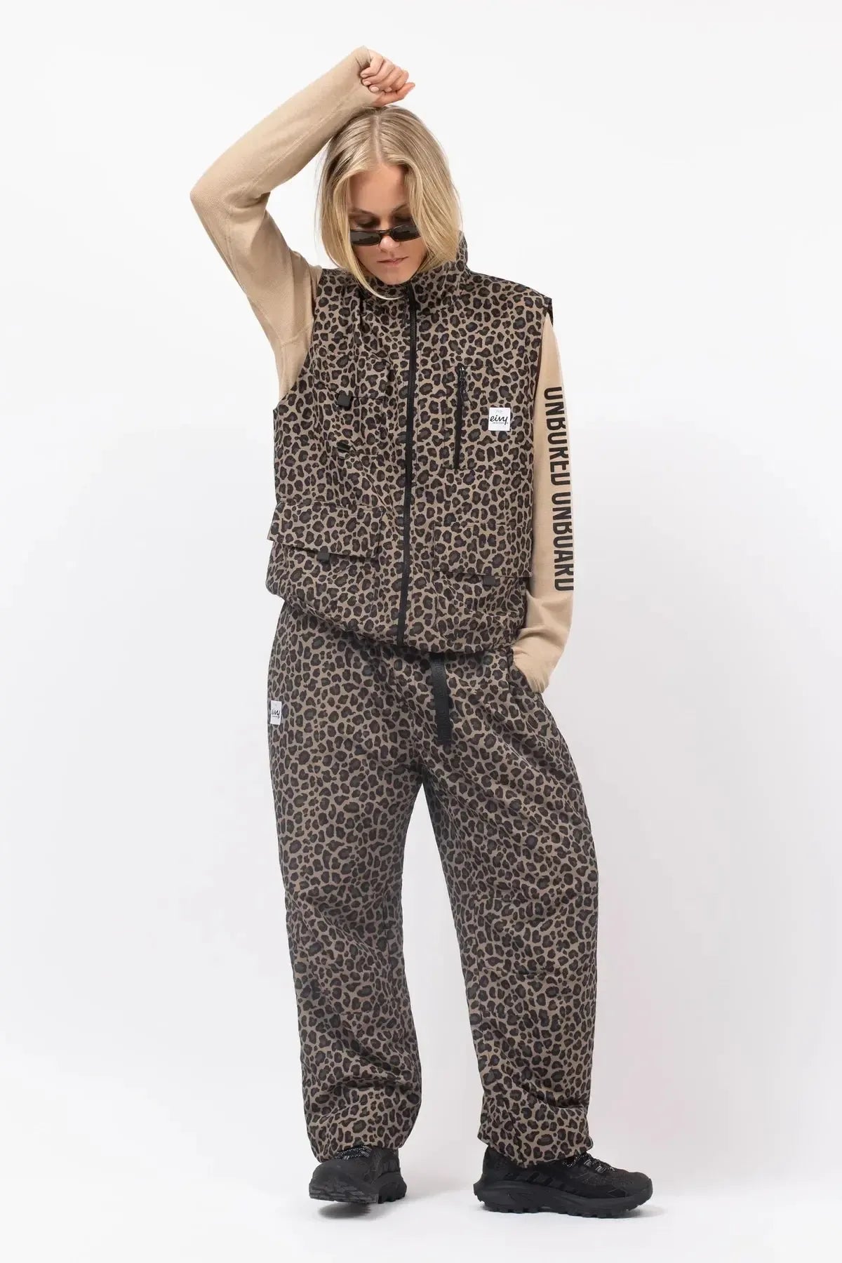 Eivy Oversized Outdoor Pants Damen-Outdoorhose 2027 – Leopard