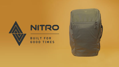 Nitro Nikuro Traveler 32L Rucksack mit 17 Zoll Laptopfach Black Out