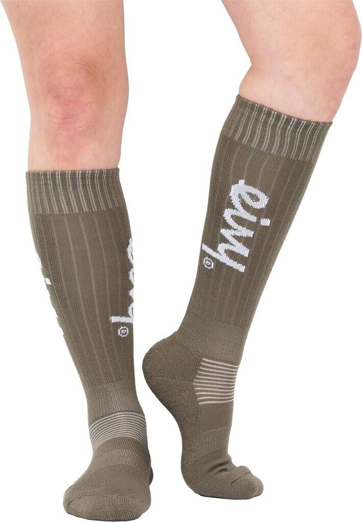 Eivy Rib Wool Socks – Olive