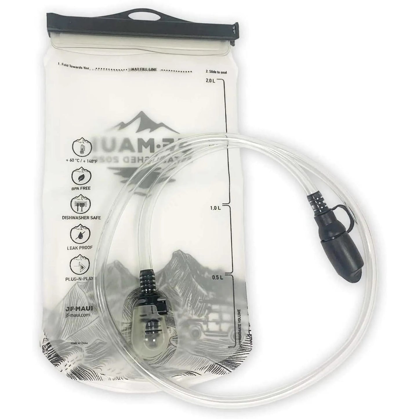 JF Maui 2L Trinksystem -Trinkblase für Rucksäcke