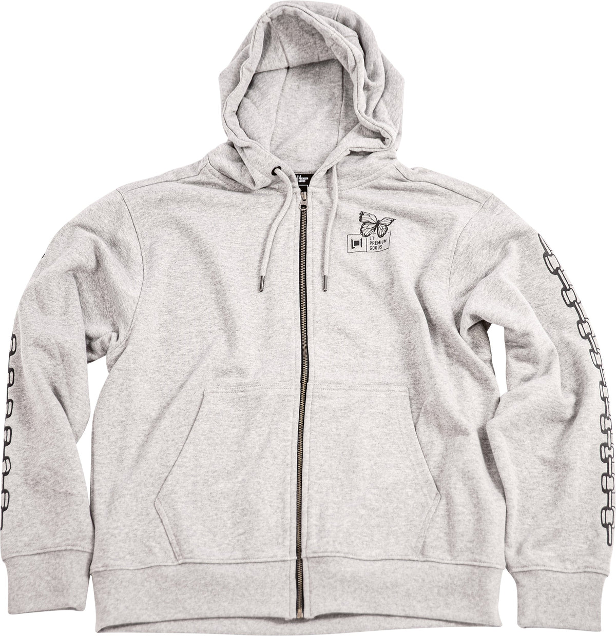 L1 Julia-Campbell Zip Hoodie HEATHER GREY