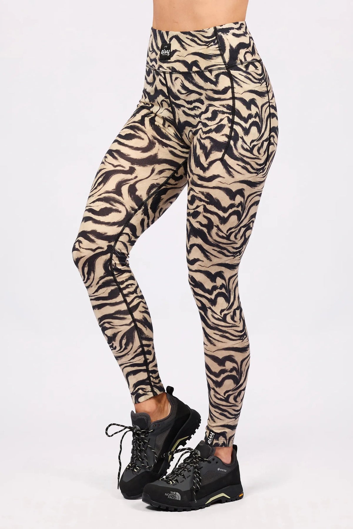 Eivy Damen Pocket Wool Tights – Animal Swirl