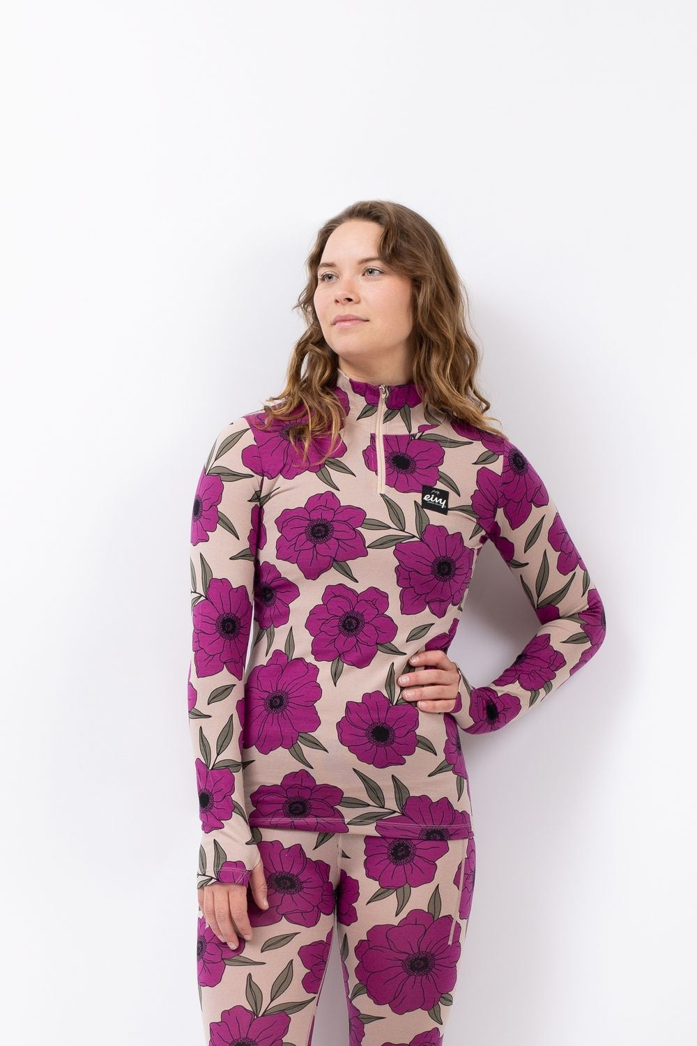 Eivy Damen Journey Wool Top – Earth Flowers