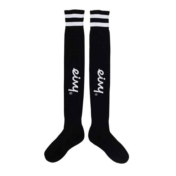 Eivy Cheerleader Over Knee Wool Socks Damen Ski- / Snowboard Socken Black
