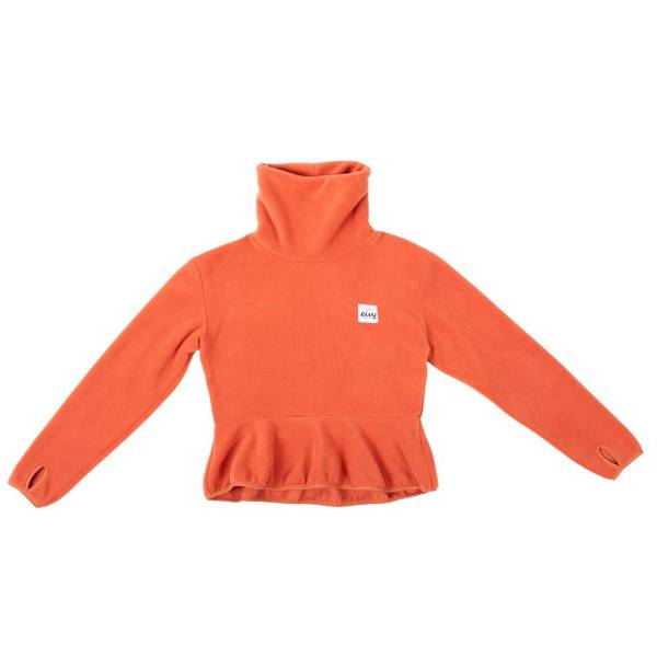 Eivy Peg Cropped Frill Fleece Damen Sweatshirt / Pullover Rustic