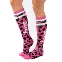 Eivy Cheerleader Wool Socks Damen Ski- / Snowboard Socken  Pink Cheetah