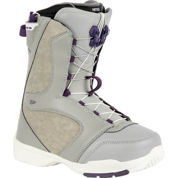 Nitro Flora Womens TLS Boot 23 Snowboard Boots Grey-Purple