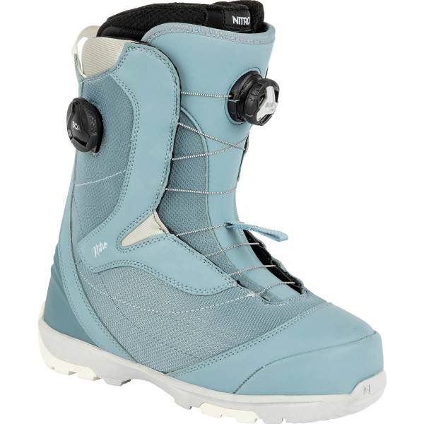 Nitro Cypress Womens Boa Dual Boot 23 Snowboard Boots Blue-Grey