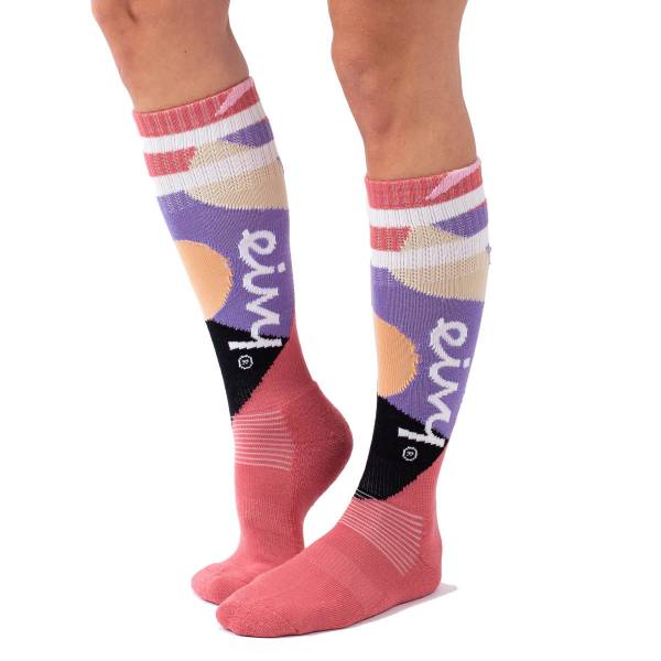 Eivy Cheerleader Wool Socks Damen Ski- / Snowboard Socken Abstract Shapes