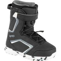 Nitro Droid QLS 22 Kinder Snowboard Boots Blk-Wht-Charcoal
