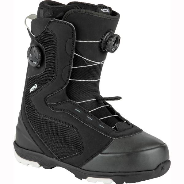 Nitro Club Dual Boa 22 Snowboard Boots Black-White